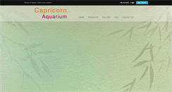 Desktop Screenshot of capricornaquarium.com