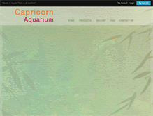 Tablet Screenshot of capricornaquarium.com